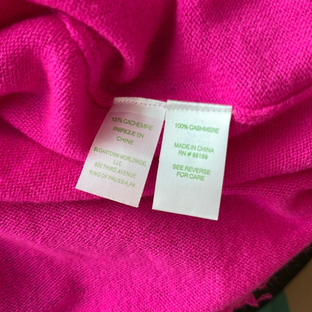 Gorgeous Lilly Pulitzer Cashmere fringe sweater - Picture 4 of 4